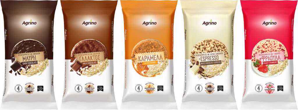 Agrino: Ρυζογκοφρέτες σε νέες γλυκές γεύσεις