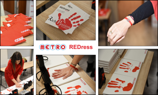 Η METRO στη #REDress ενάντια στην έμφυλη βία