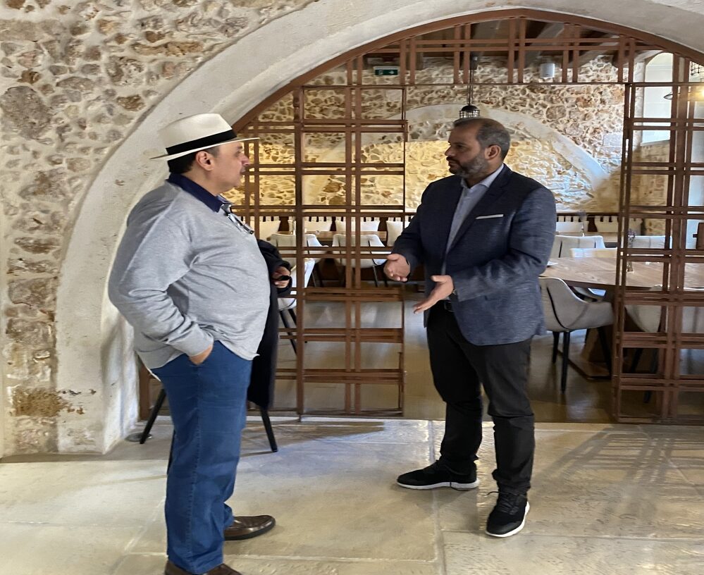 Συνάντηση του Υπουργού Εθνικής Άμυνας του κράτους του Κουβεϊτ με τον Προέδρο του Επιμελητηρίου Χανίων