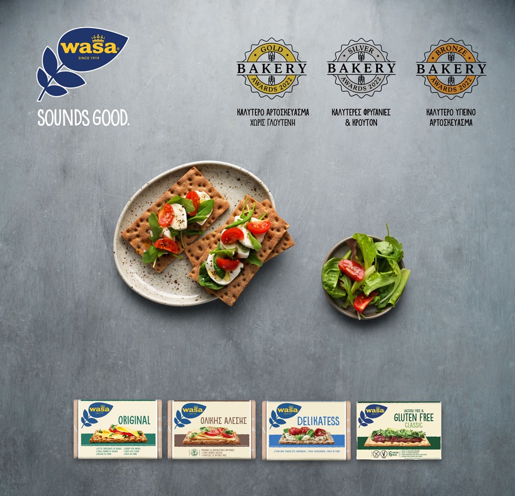 Η Wasa στην κορυφή των Bakery Awards 2022 με τρεις σημαντικές διακρίσεις