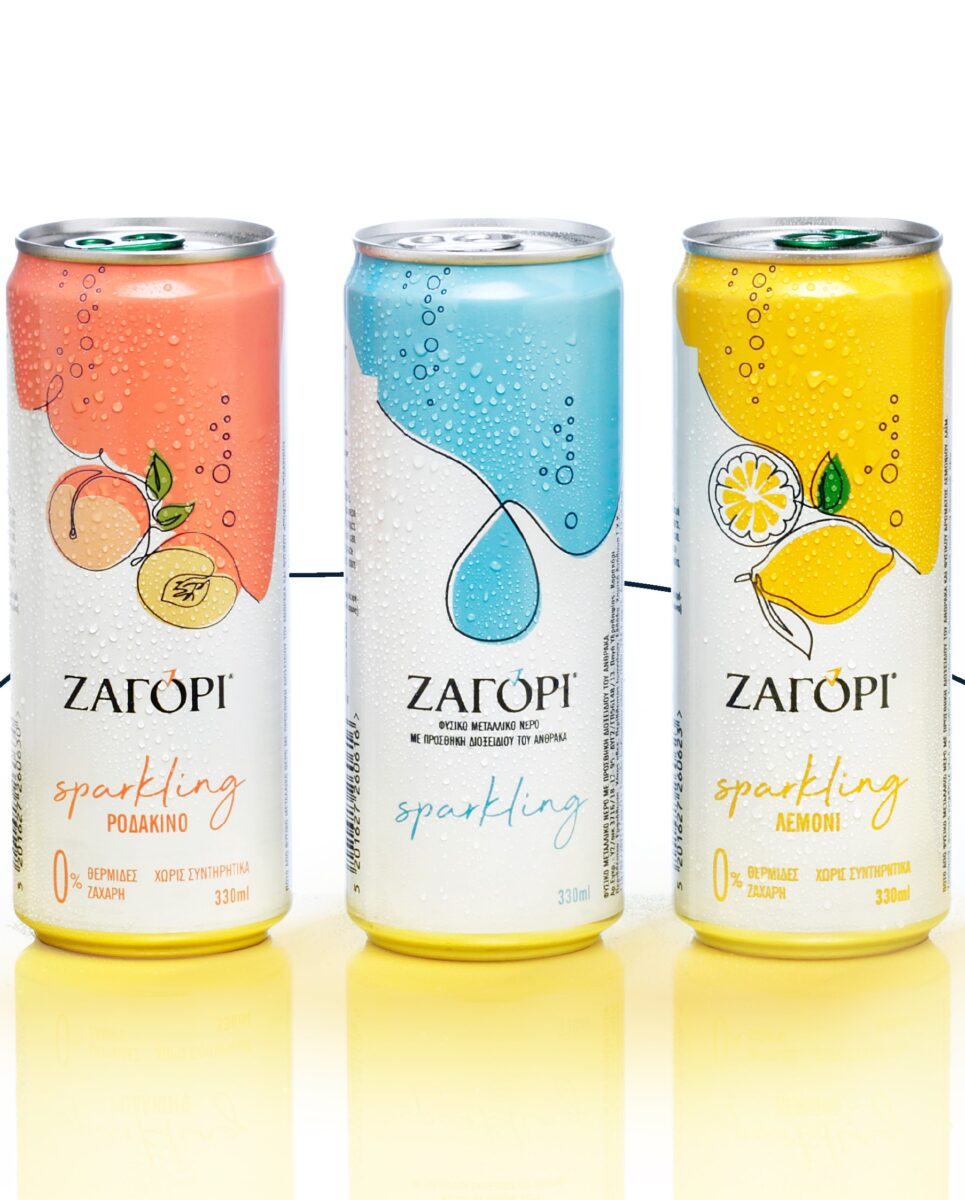 ΖΑΓΟΡΙ Sparkling: Νέο ανθρακούχο προϊόν με φυσικά αρώματα σε συσκευασία can