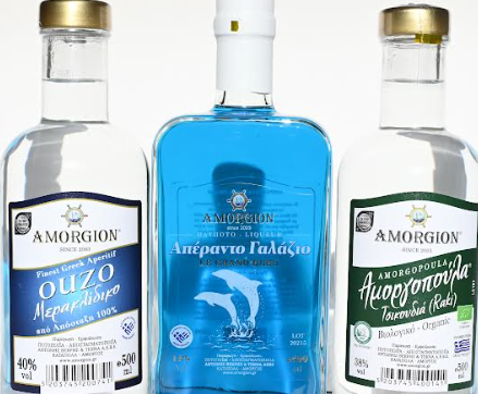 Amorgion: Μπλε ρακόμελο με σπιρουλίνα «Το απέραντο γαλάζιο»