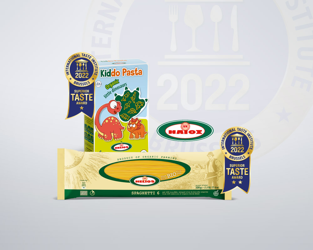 Διπλή διάκριση της Βιομηχανίας Ζυμαρικών ΗΛΙΟΣ στα Superior Taste Award 2022