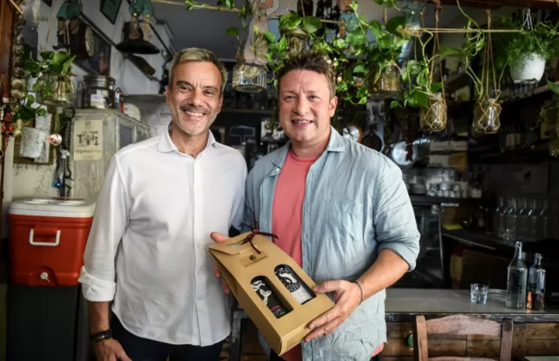 Ο Jamie Oliver συναντήθηκε με τον Δήμαρχο Θεσσαλονίκης Κωνσταντίνο Ζέρβα