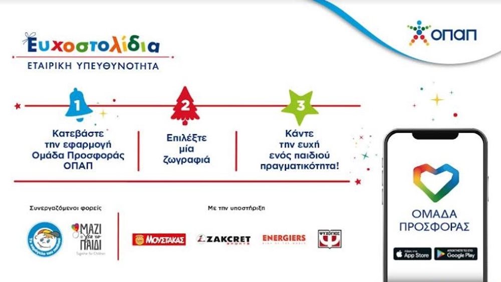 Λίγες ακόμα ημέρες για να πραγματοποιήσουμε παιδικές ευχές μέσα από τα Ευχοστολίδια