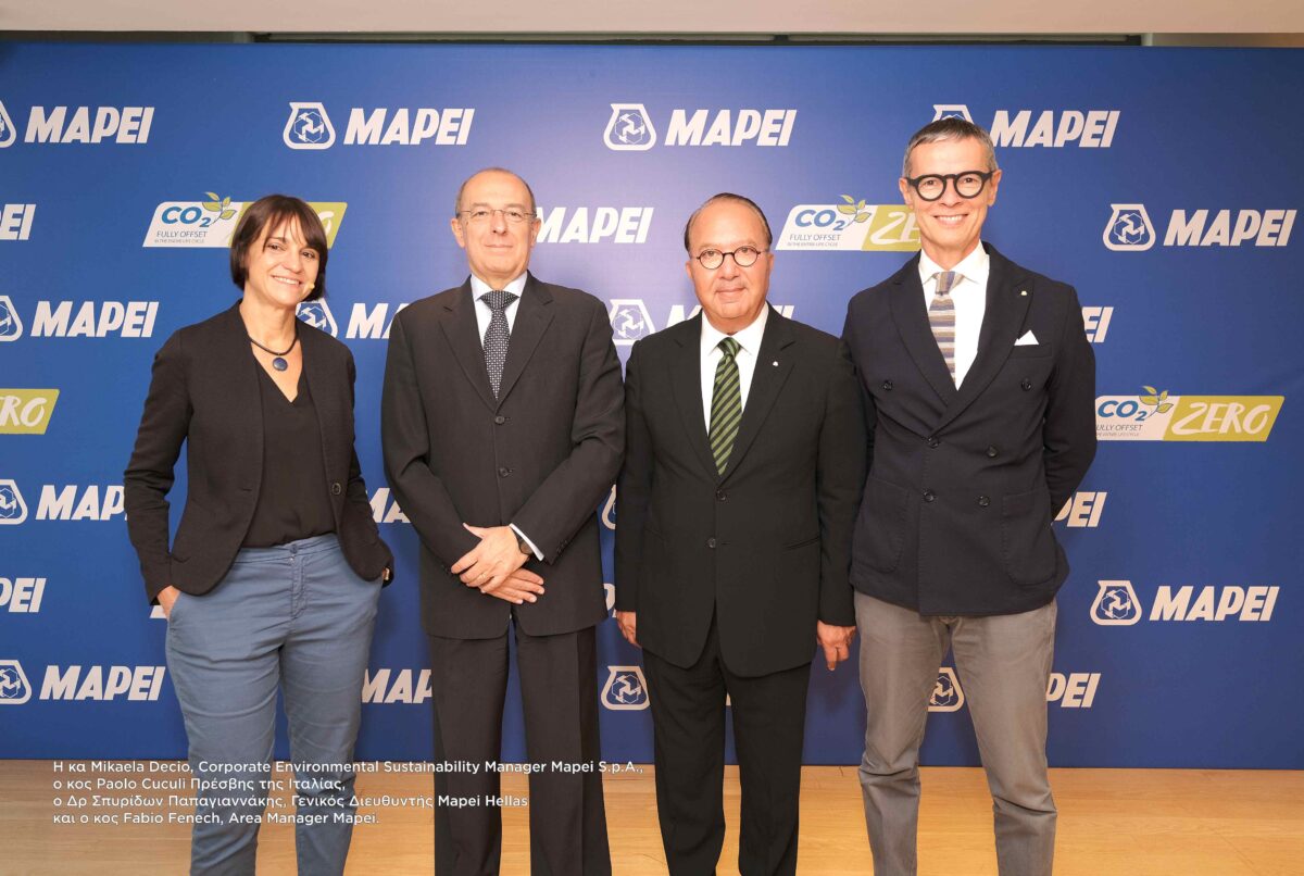 Mapei Hellas: Καινοτομία, εξαγωγές και πράσινη δόμηση στο επίκεντρο του επιχειρηματικού της σχεδιασμού
