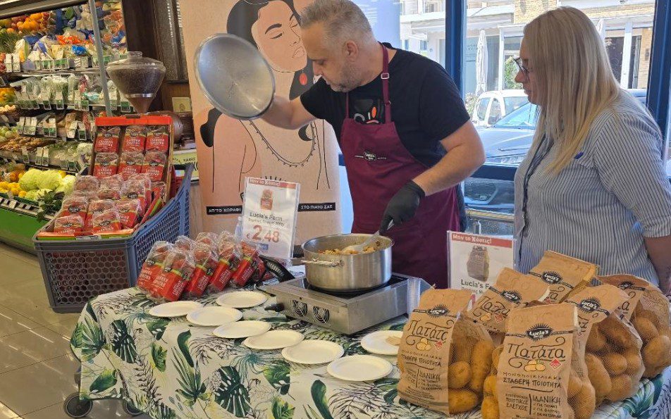 Γαστρονομικά cooking show από τη Lucia’s Farm στα super market Χαλκιαδάκης με τον Chef Βασίλη Πάτση