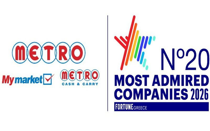 Η METRO είναι μία από τις Most Admired Companies στην Ελλάδα