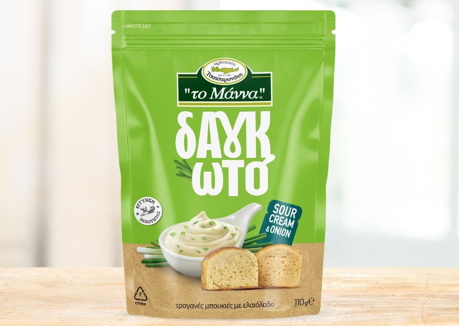 «Το Μάννα» Τσατσαρωνάκη: Νέα γεύση «Δαγκωτό Sour Cream»